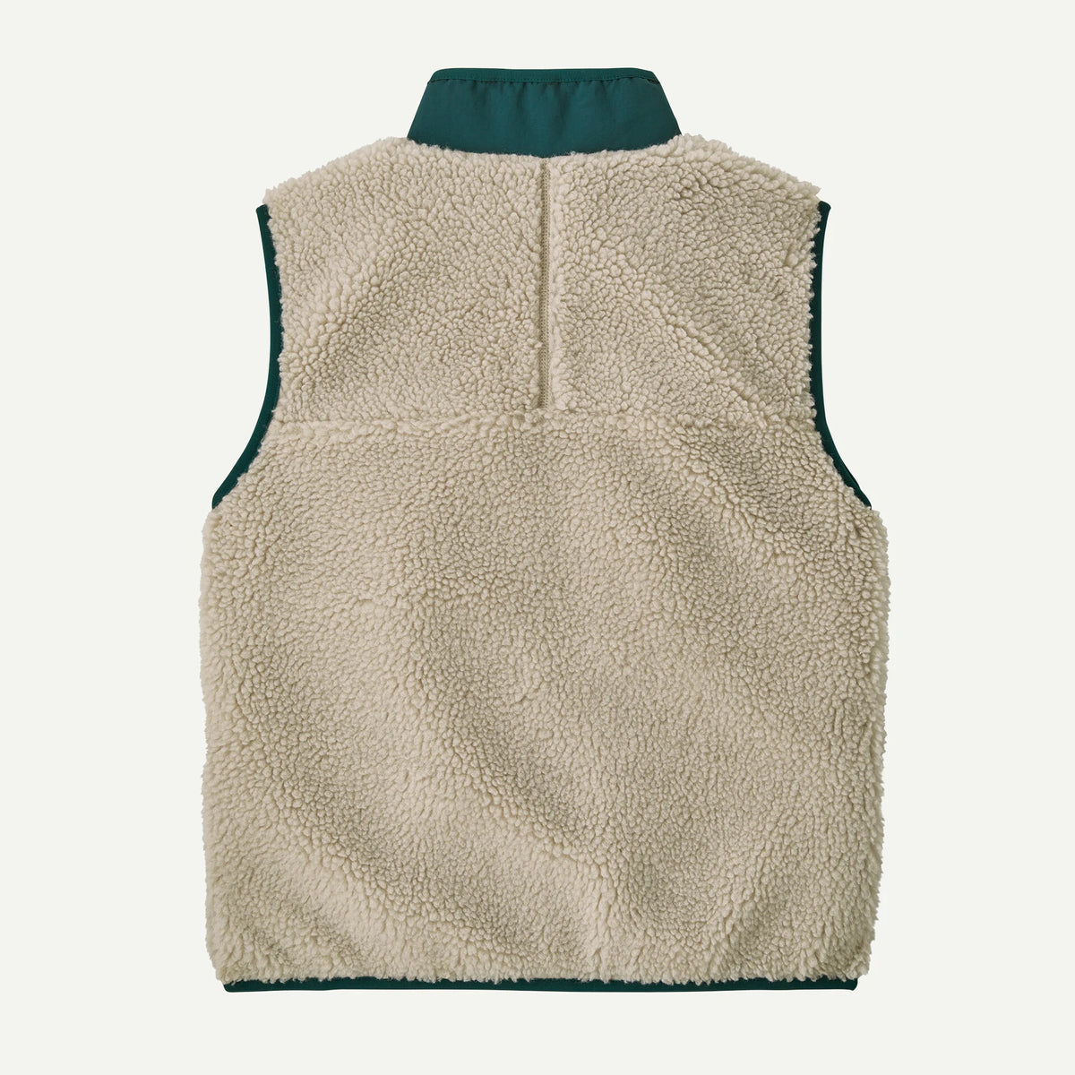 Patagonia Kids' Retro-X® Fleece Vest Natural W/Cascade Green
