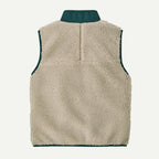 Patagonia Kids' Retro-X® Fleece Vest Natural W/Cascade Green