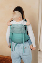 LennyLamb Onbuhimo Toddler Size Little Herringbone Ombre Green