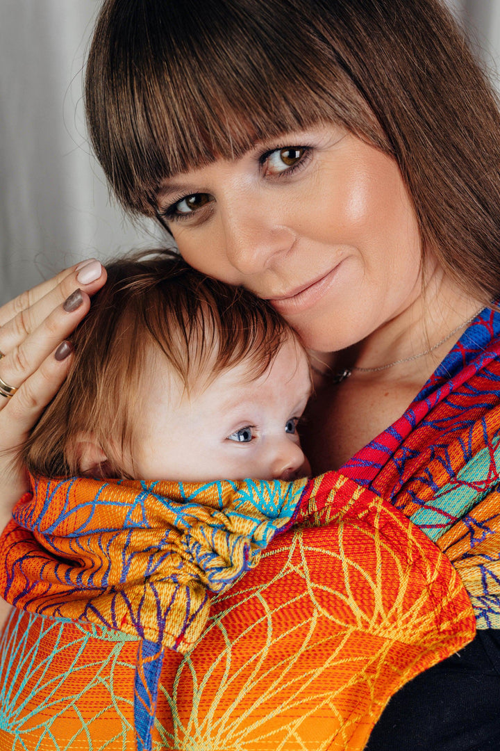 LennyLamb Wrap-Tai Baby Carrier Toddler Rainbow Lotus