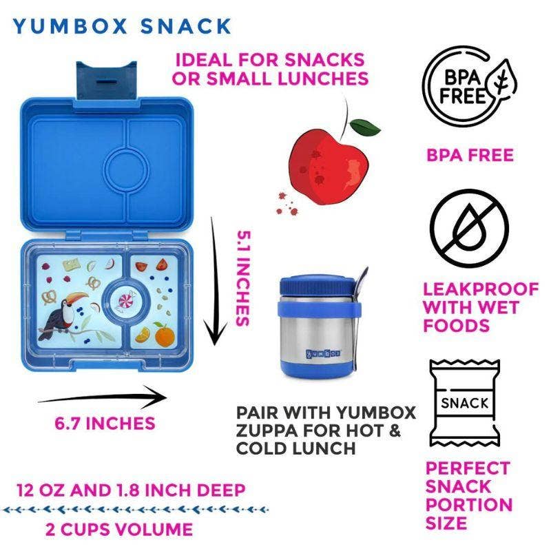 Yumbox Snack 3 Compartment Bento Lunch Box