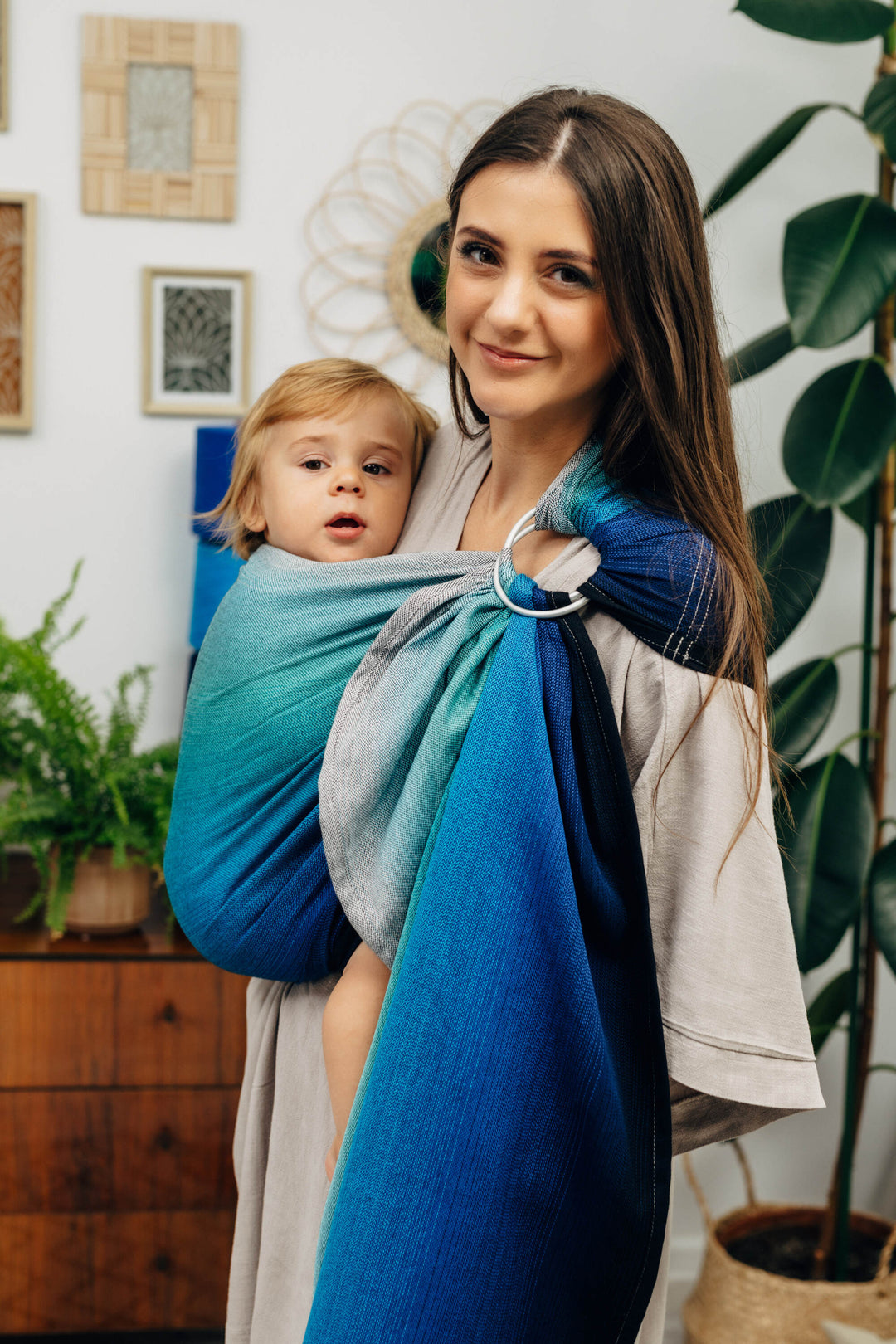 LennyLamb Ring Sling With Gathered Shoulder Airglow