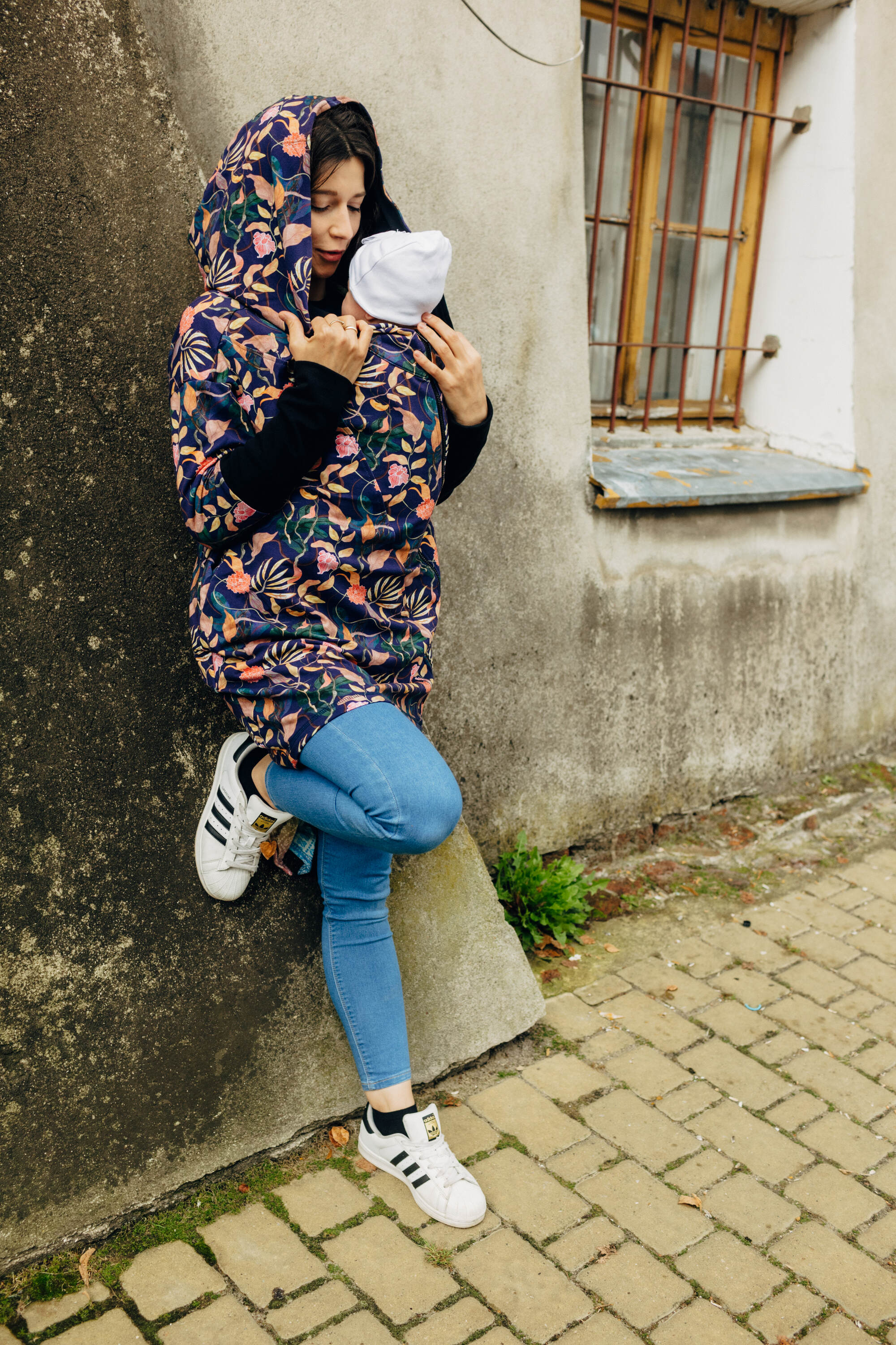 LennyLamb Asymmetrical Hoodie | Vintage Flowers