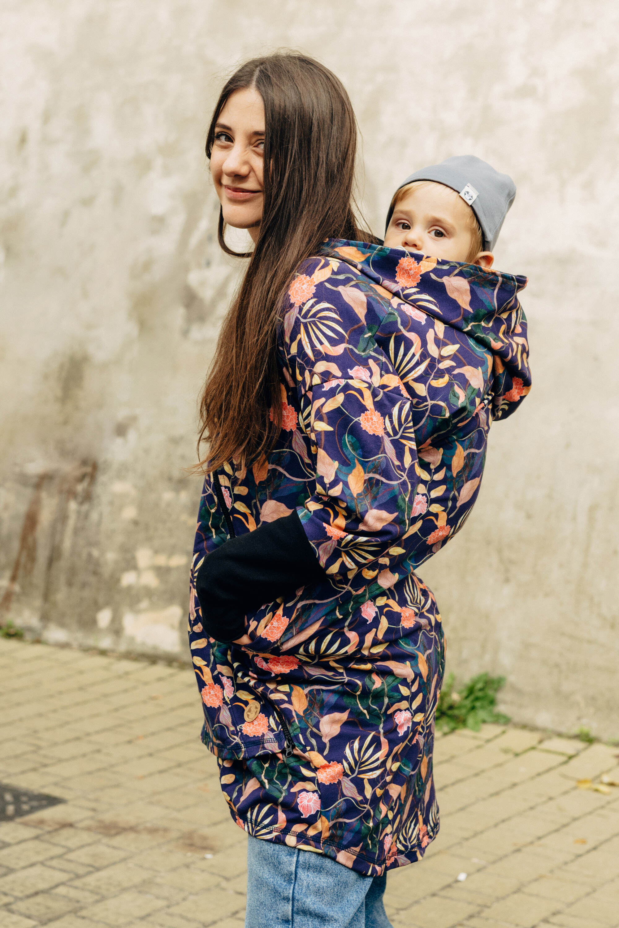 LennyLamb Asymmetrical Hoodie | Vintage Flowers