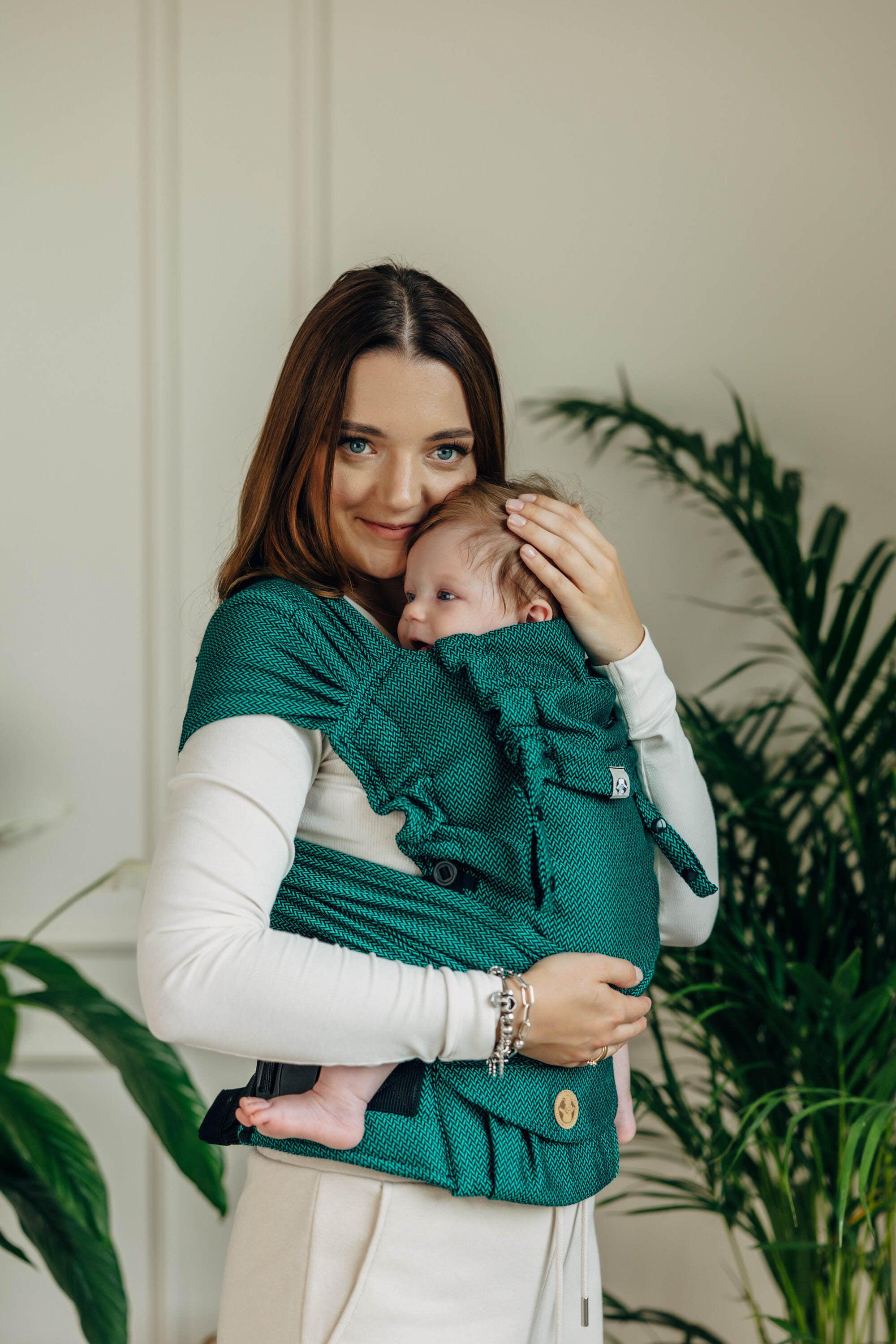 LennyLamb Hybrid Half Buckle Carrier Standard Size Emerald