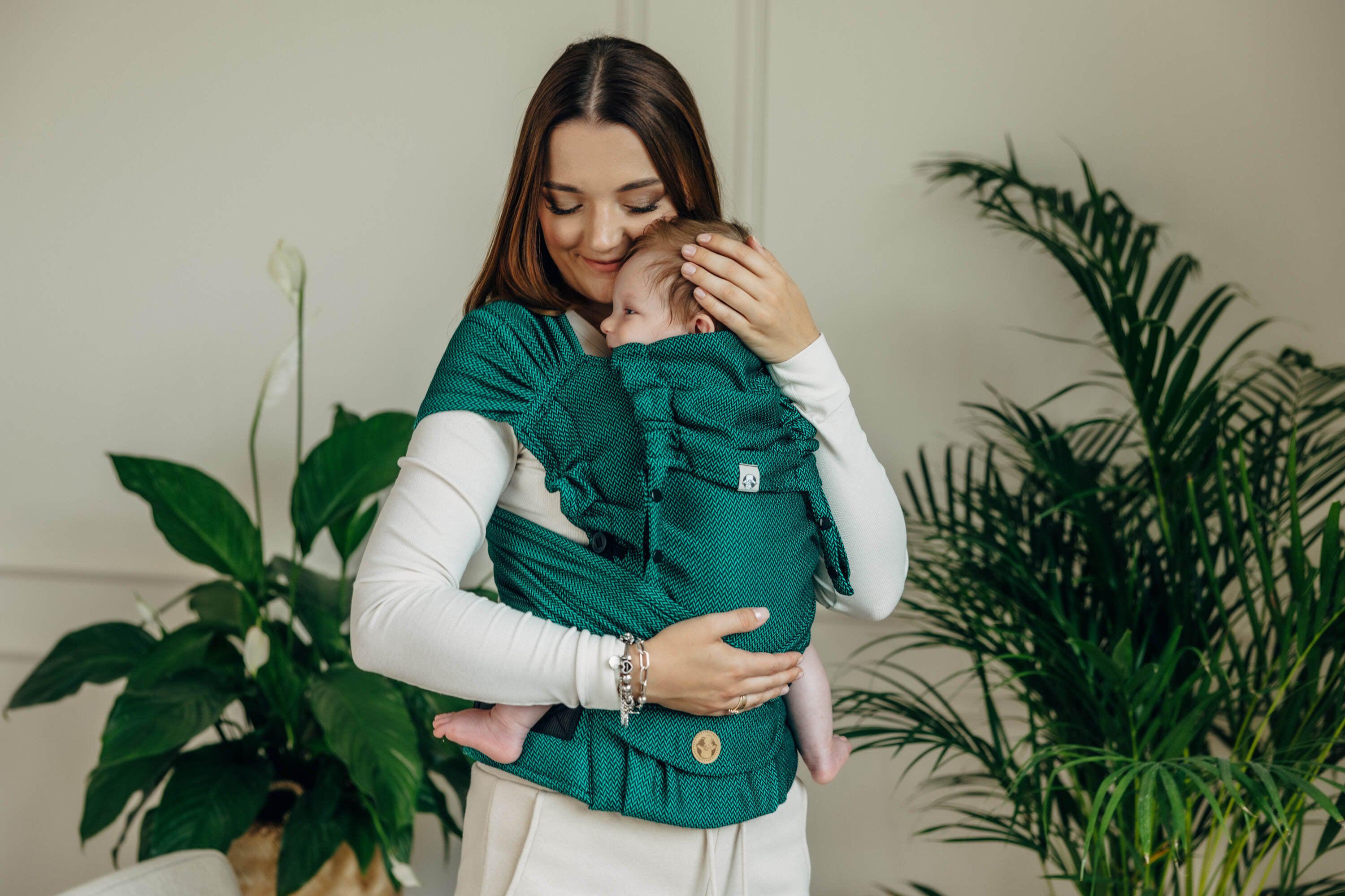 LennyLamb Hybrid Half Buckle Carrier Standard Size Emerald