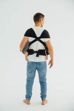 LennyLamb LennyTwin Baby Carrier Little Herringbone Ombre Grey