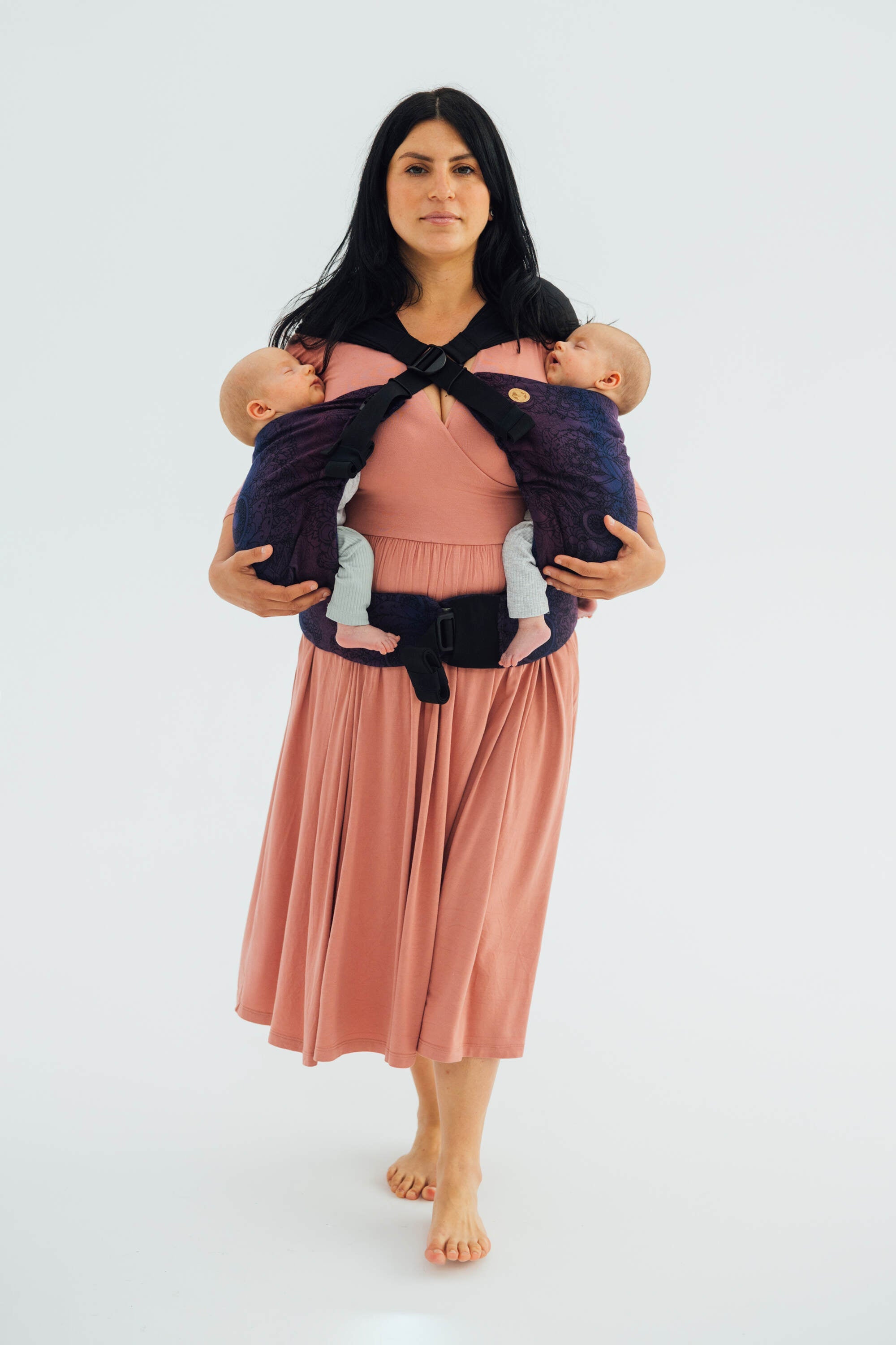 LennyLamb LennyTwin Baby Carrier Wild Wine Bouquet