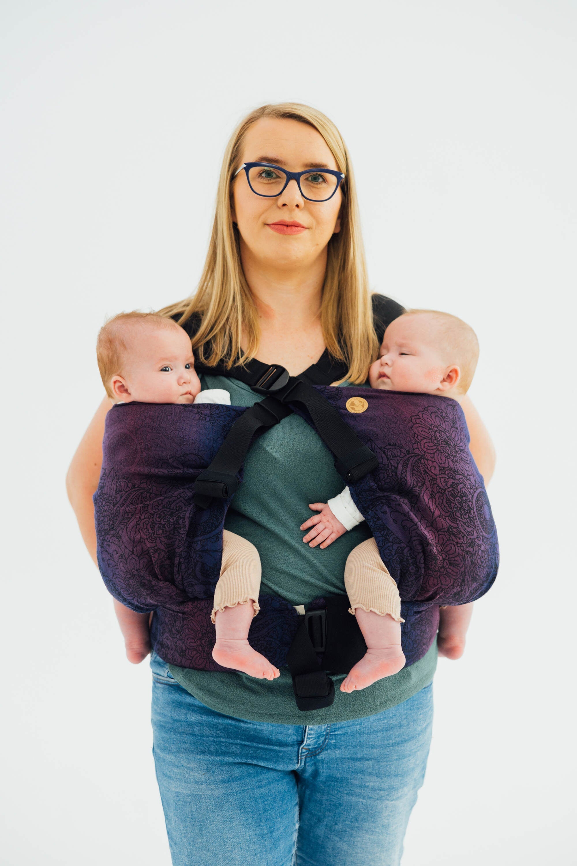 LennyLamb LennyTwin Baby Carrier Wild Wine Bouquet