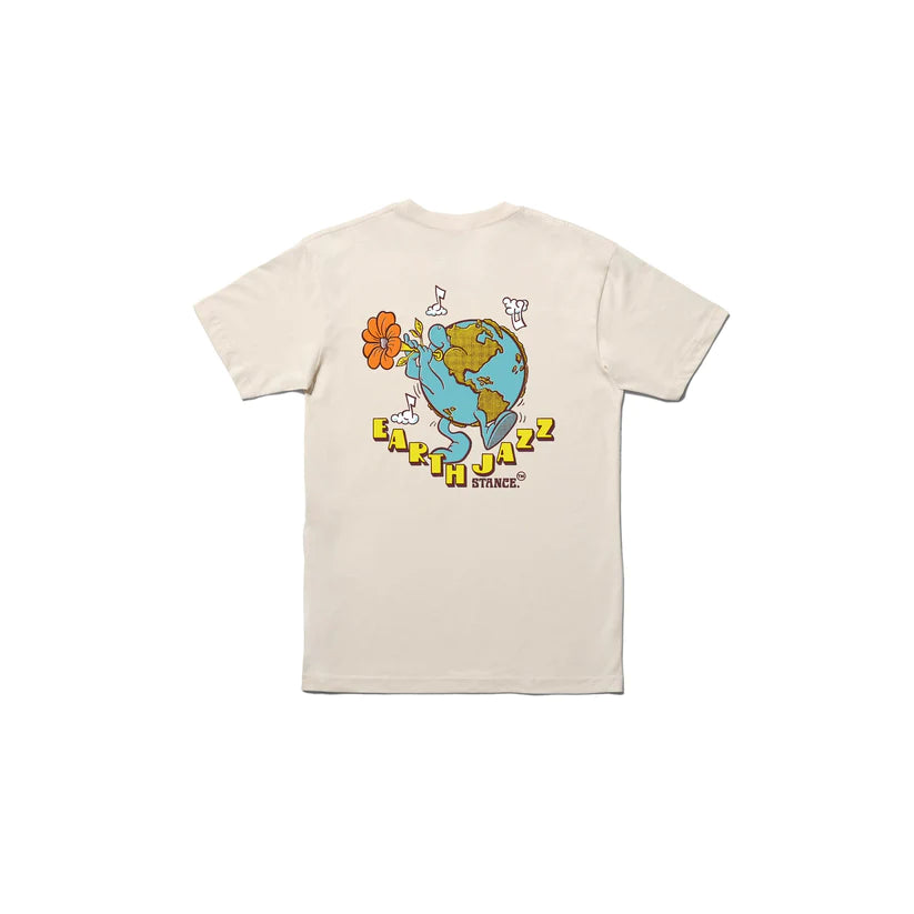 Stance Earth Jazz T-shirt Vintage White