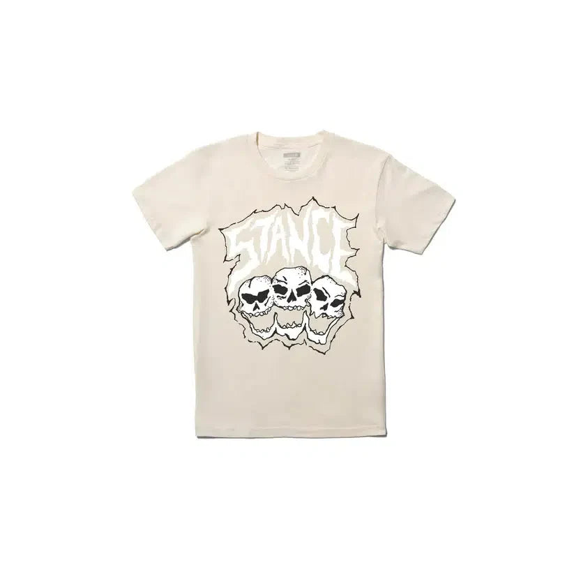 Stance Triple Threat T-shirt Vintage White