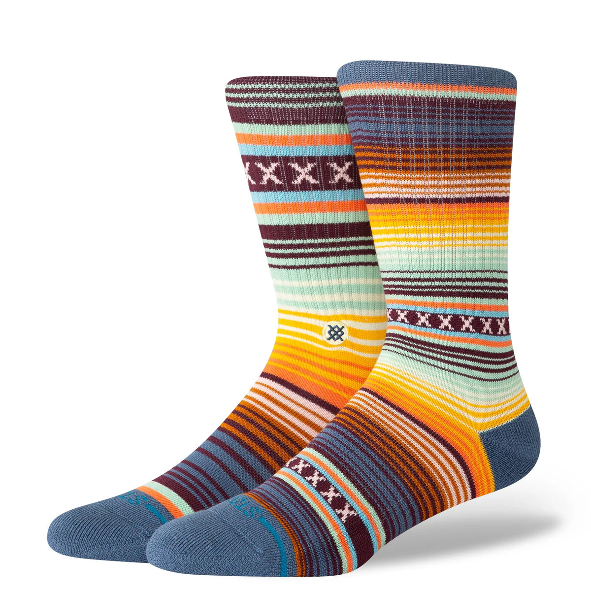Stance Curren Crew Sock Sea Blue