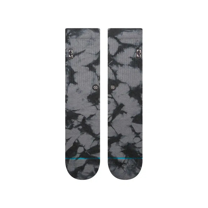 Stance NBA Logoman Dye Crew Sock Dark Grey