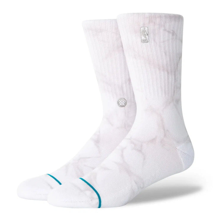 Stance NBA Logoman Dye Crew Sock Light Grey