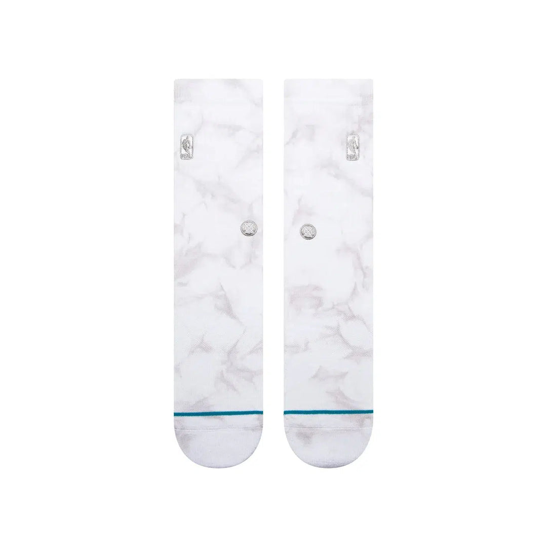 Stance NBA Logoman Dye Crew Sock Light Grey