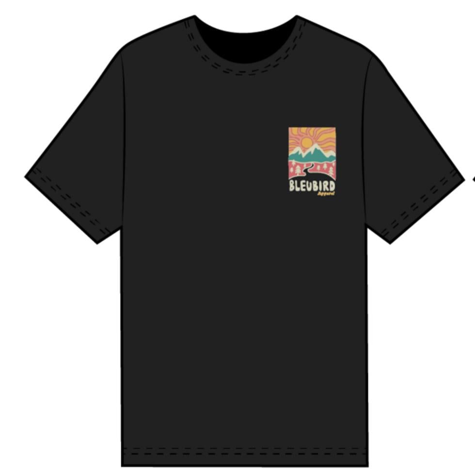 Bleubird Road Out Tee Black