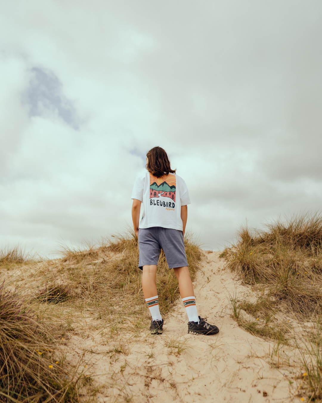 Bleubird Road Out Cropped T-Shirt White
