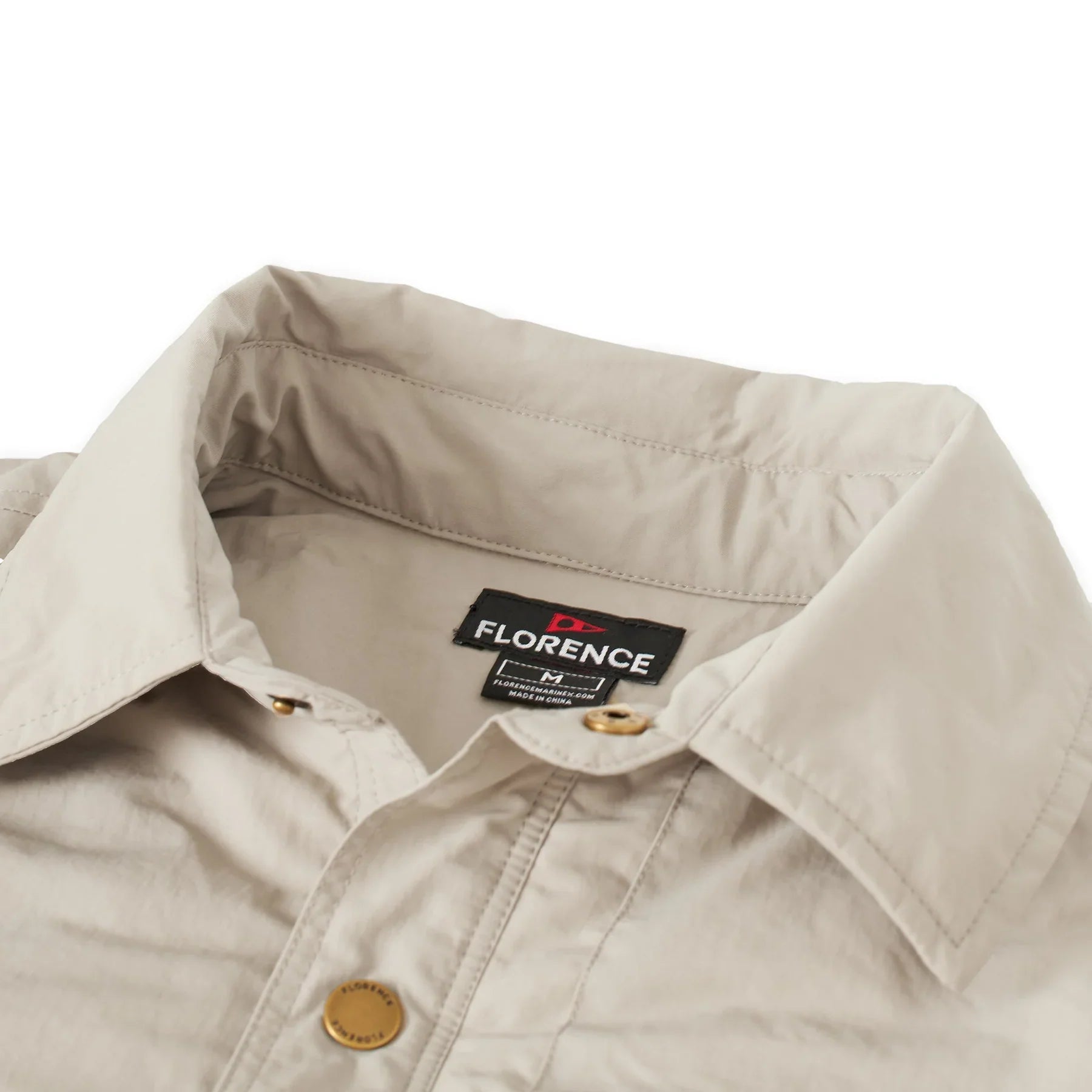 Florence Marine X Wind Pro Utility Jacket Overshirt Vintage Khaki - Freedom To Explore