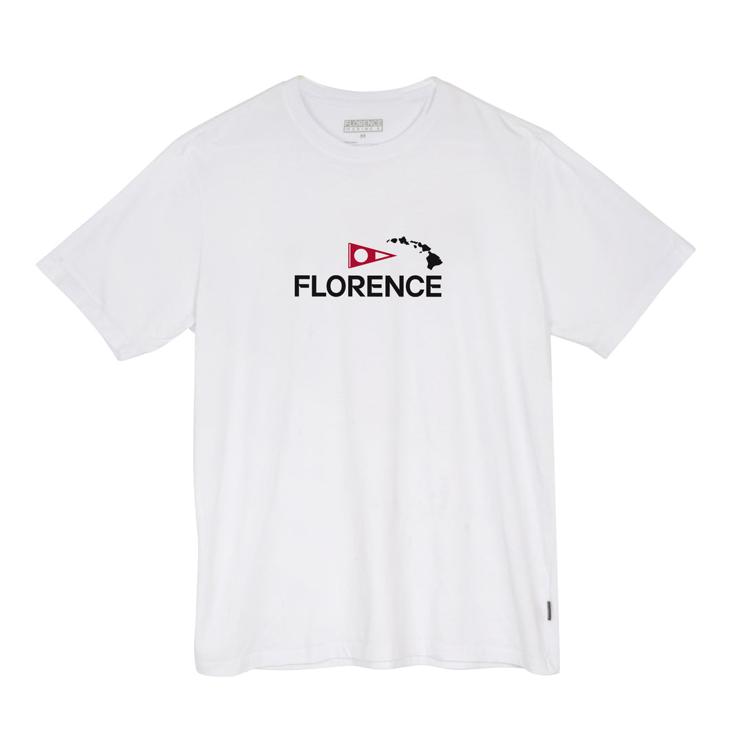 Florence Marine X Logo Island Chain T-shirt White