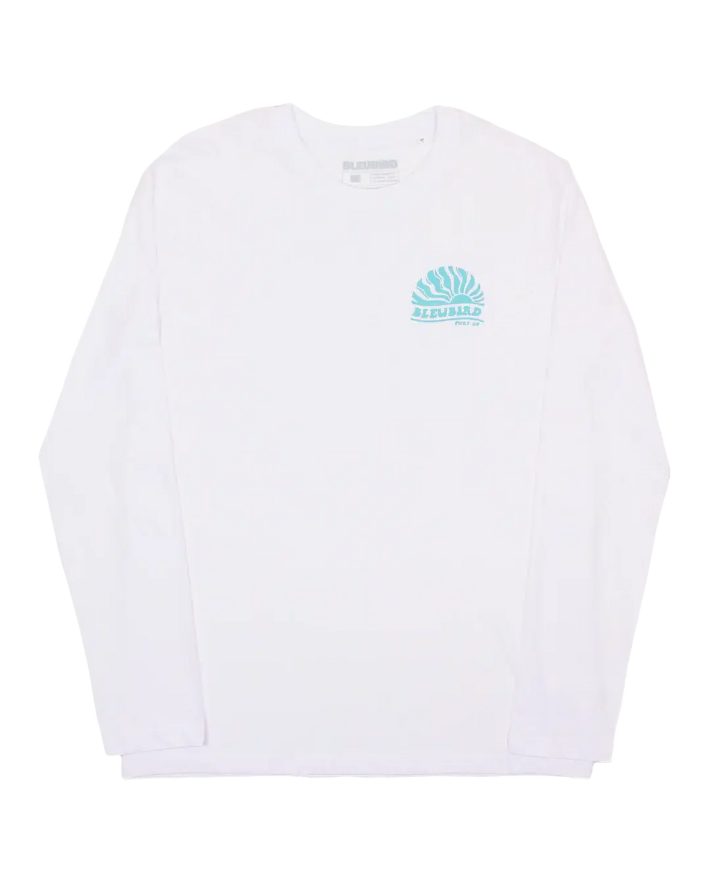 Bleubird Haze LS Tee - White