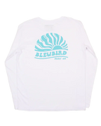 Bleubird Haze LS Tee - White