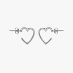 Pura Vida Heart Hoop Earrings