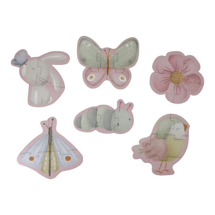 Little Dutch 6 in 1 Puzzles Flowers and Butterflies