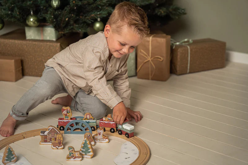 Little Dutch Christmas Wooden Train Track