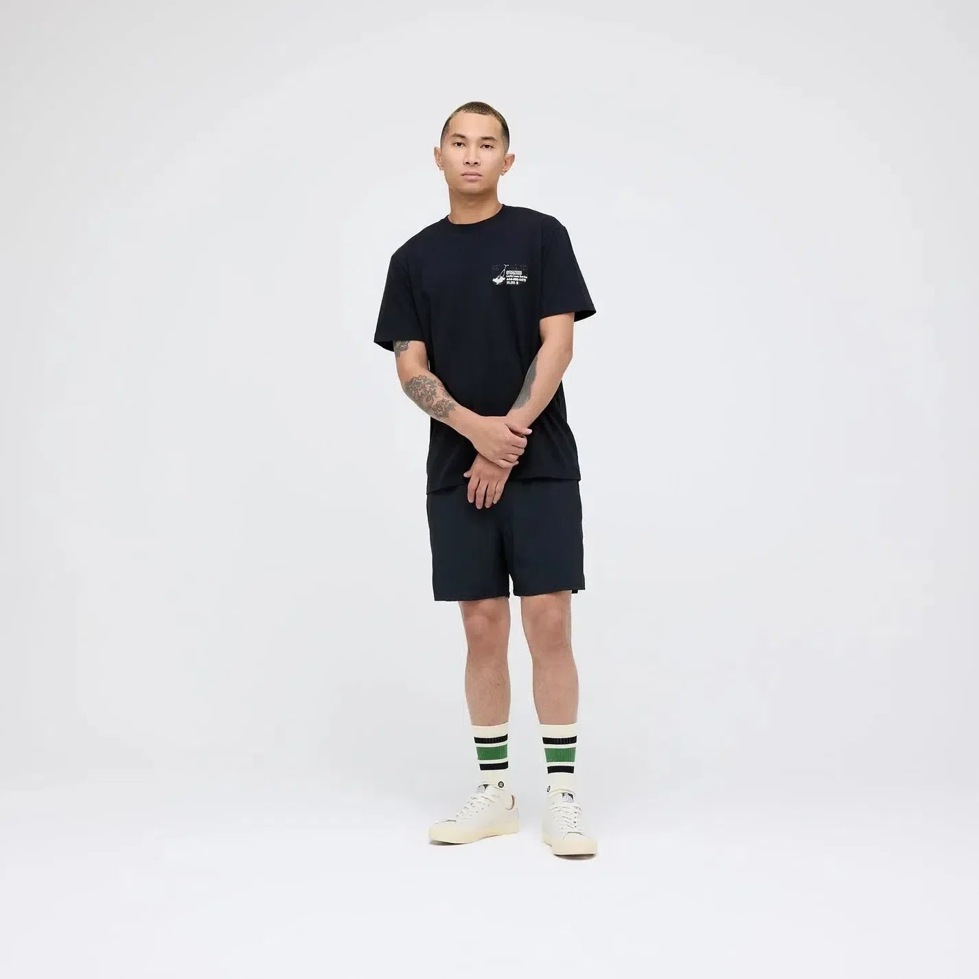Stance Complex Hybrid Short 5" Black