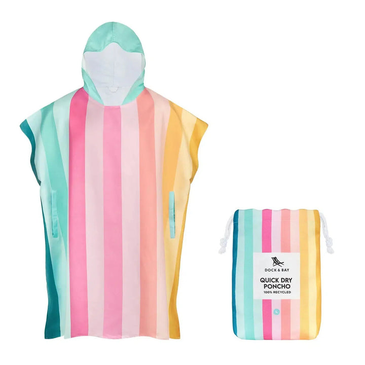 Dock and Bay Quick Dry Poncho Adults