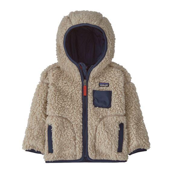 Patagonia Baby Retro-X® Fleece Hoody Natural With New Navy