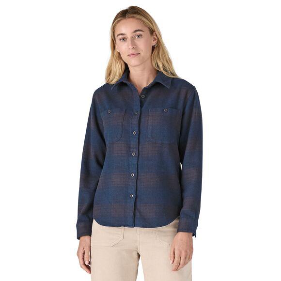 Patagonia Women's Fjord Cotton Flannel Shirt Cascade: Tidepool Blue