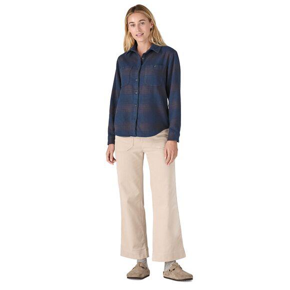 Patagonia Women's Fjord Cotton Flannel Shirt Cascade: Tidepool Blue