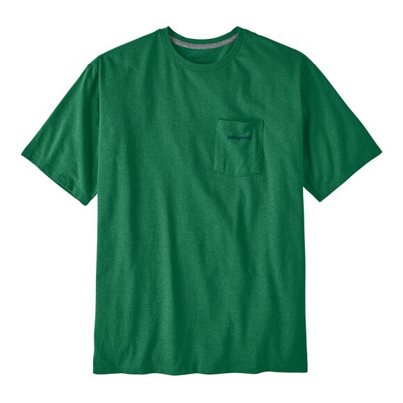 Patagonia Men's Boardshort Logo Pocket Responsibili-Tee Gather Green