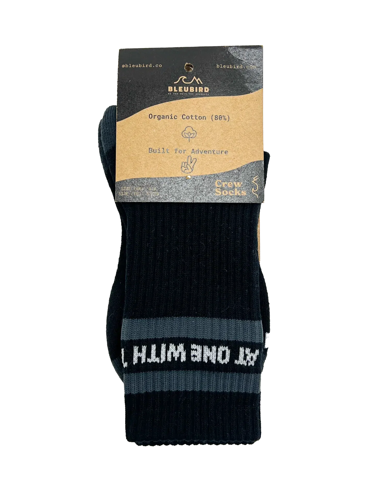Bleubird Crew Socks Saga Black
