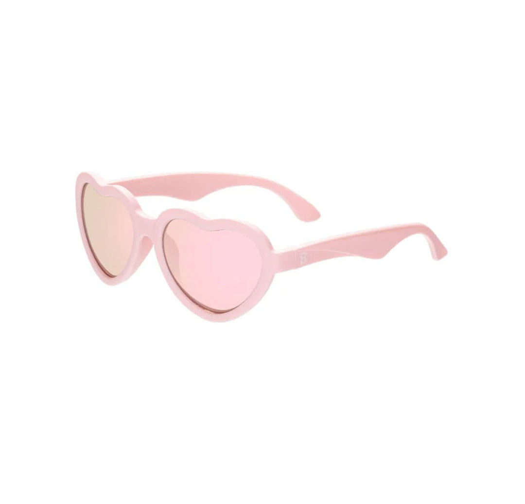 Babiators Original Mirrored Heart Sunglasses Ballerina Pink