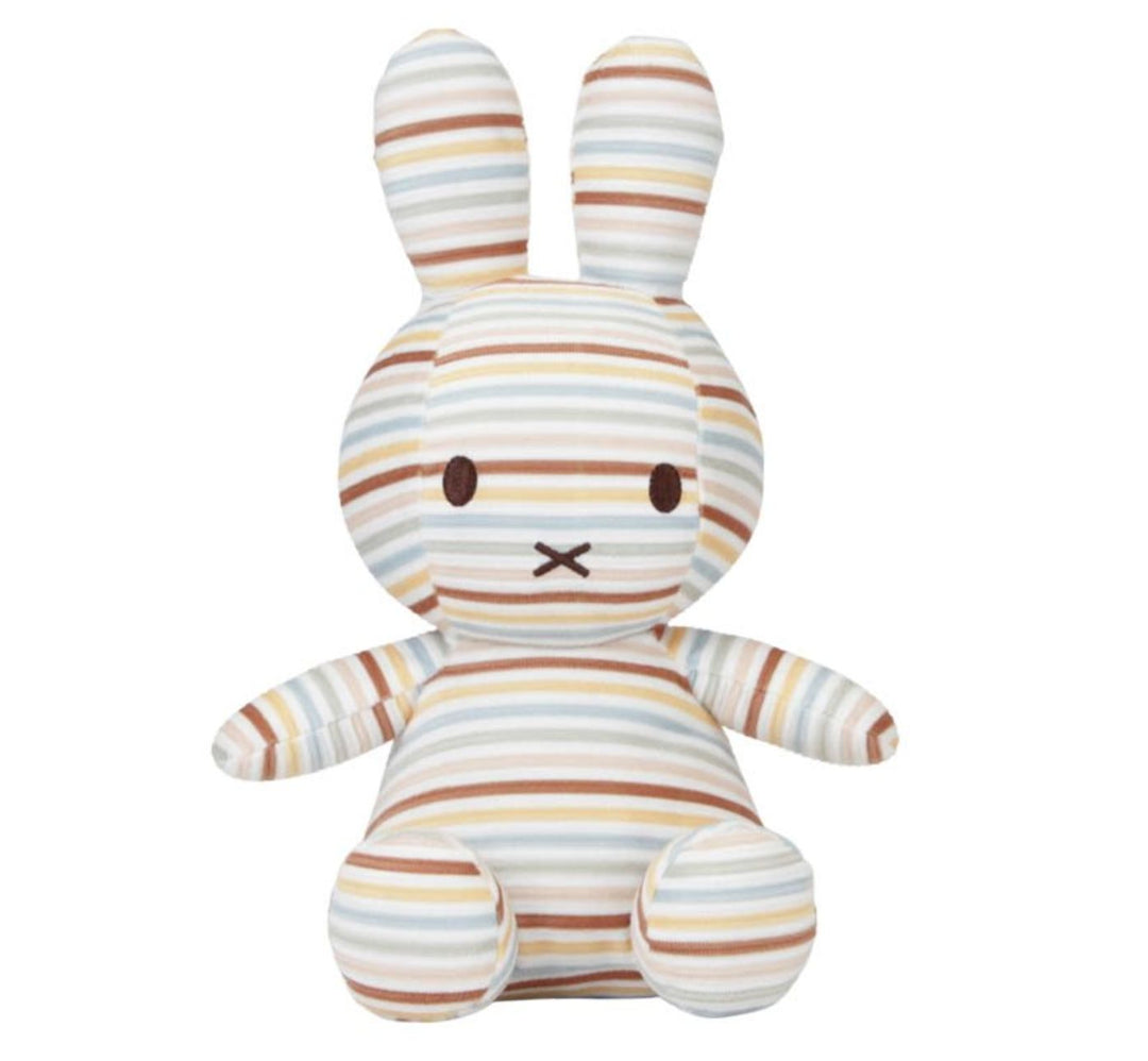 Little Dutch x Miffy Vintage All Over Sunny Stripe Cuddle Toy 25cm