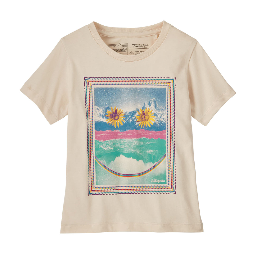 Patagonia Baby Graphic T-Shirt Rainbow Smile: Undyed Natural