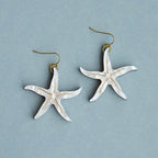 Pepper You Pearly Starfish Hoop Earrings