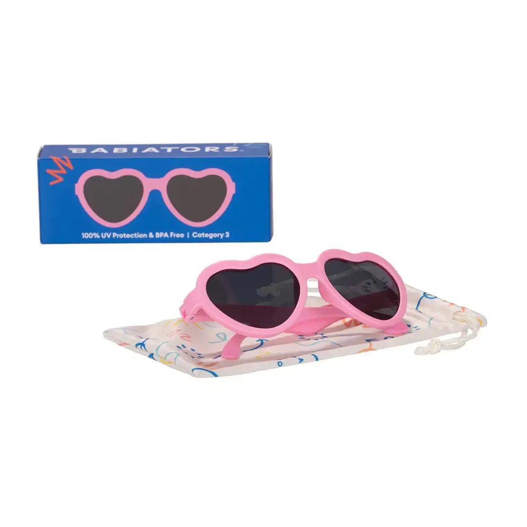 Babiators Original Heart Sunglasses Bubblegum Pink