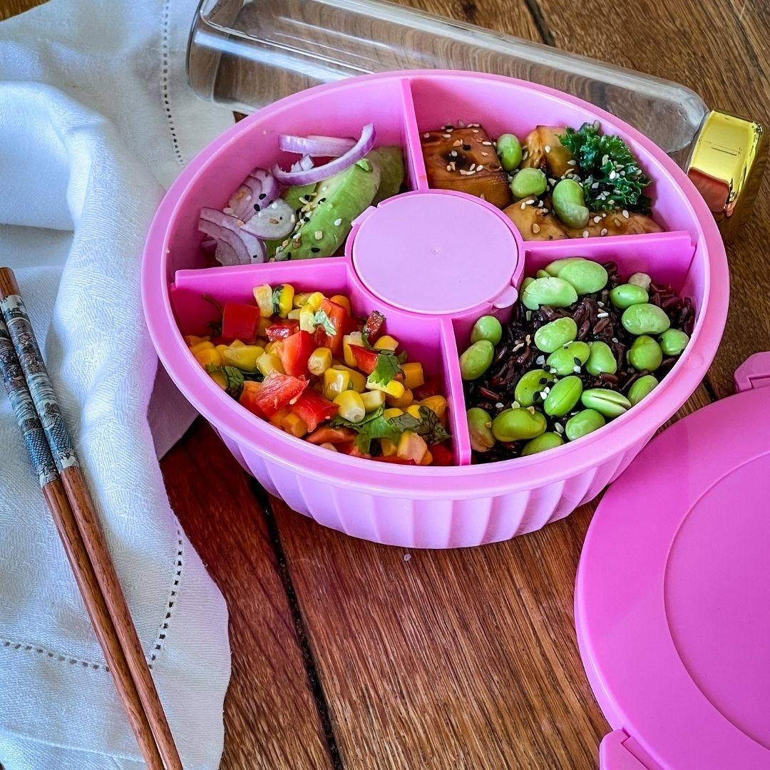 Yumbox Poke Bowl with 4 Compartment Divider