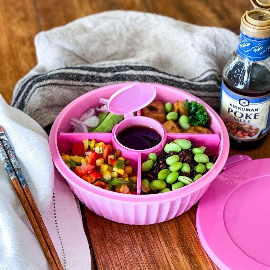 Yumbox Poke Bowl with 4 Compartment Divider