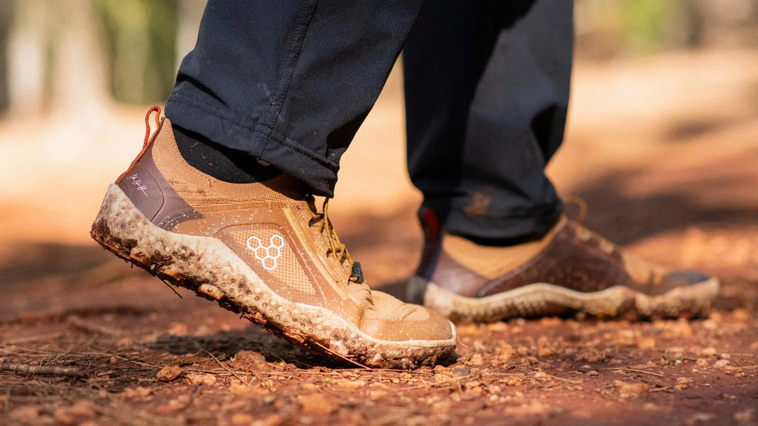 Vivobarefoot Primus Trail Knit SG JJF Mens Bone Brown