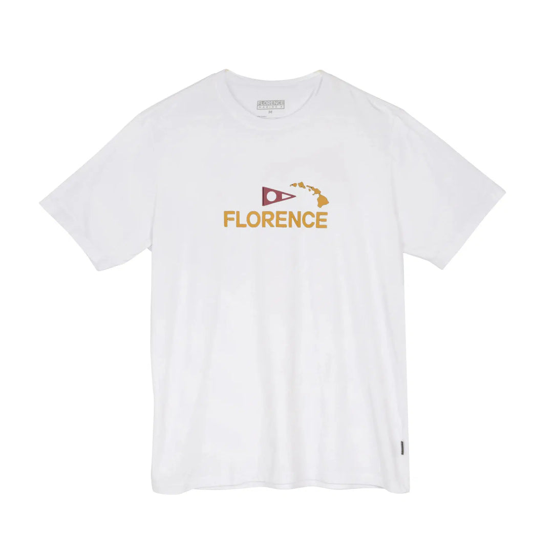 Florence Marine X Logo Island Chain T-shirt White