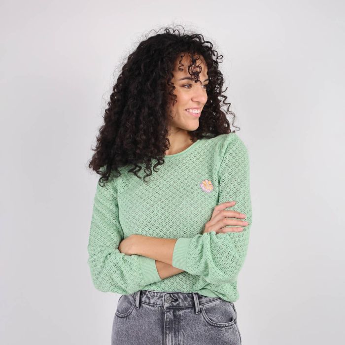 Oxbow Pullover Knit Sweatshirt Palmier