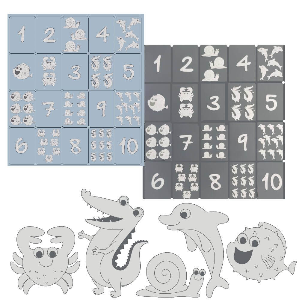 Scrunch Numbers Game Various Colours