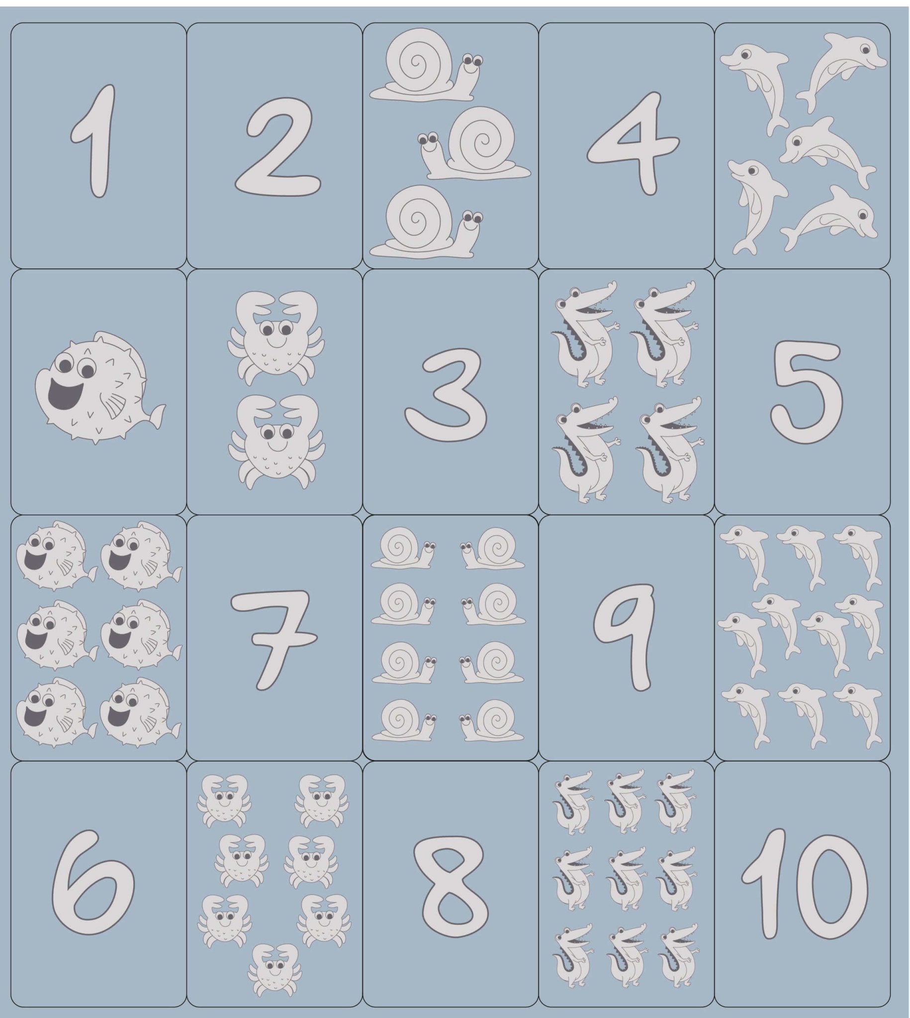 Scrunch Numbers Game Various Colours