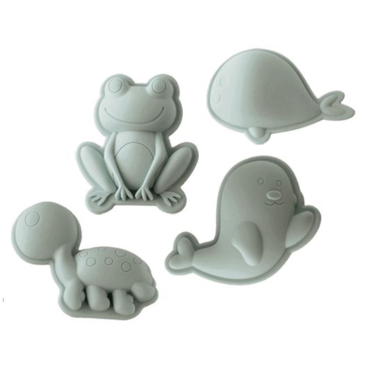 Scrunch Sand Moulds Frog Set Various Colours