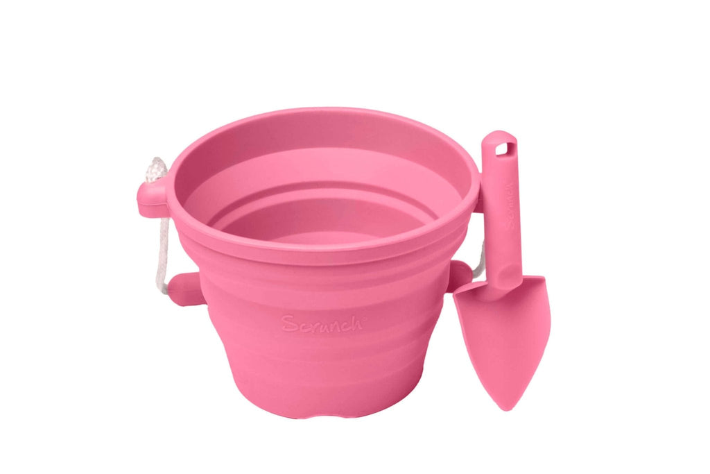 Scrunch Seedling Pot and Trowel Various Colours
