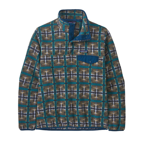 Patagonia w's LW Synch Snap­-T Pullover Snow Beam: Pale Periwinkle